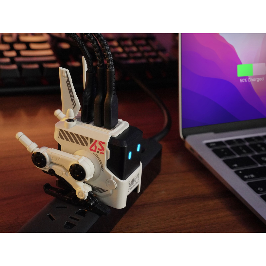 Зарядний пристрій GravaStar Alpha65 65Вт 2XUSB-C/USB-A White (GRAVASTARA65_WHT_EUK) - зображення 12