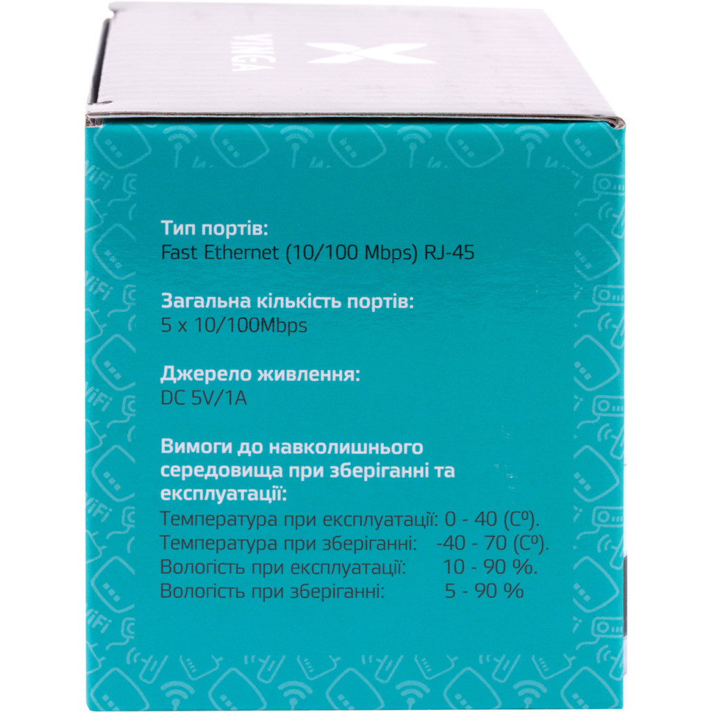 Комутатор мережевий Vinga FS-1005 - зображення 11