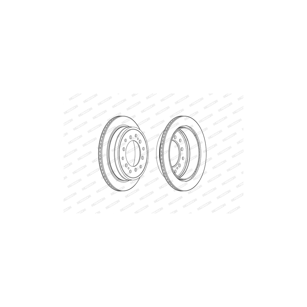 Гальмівний диск FERODO DDF2505C - зображення 1