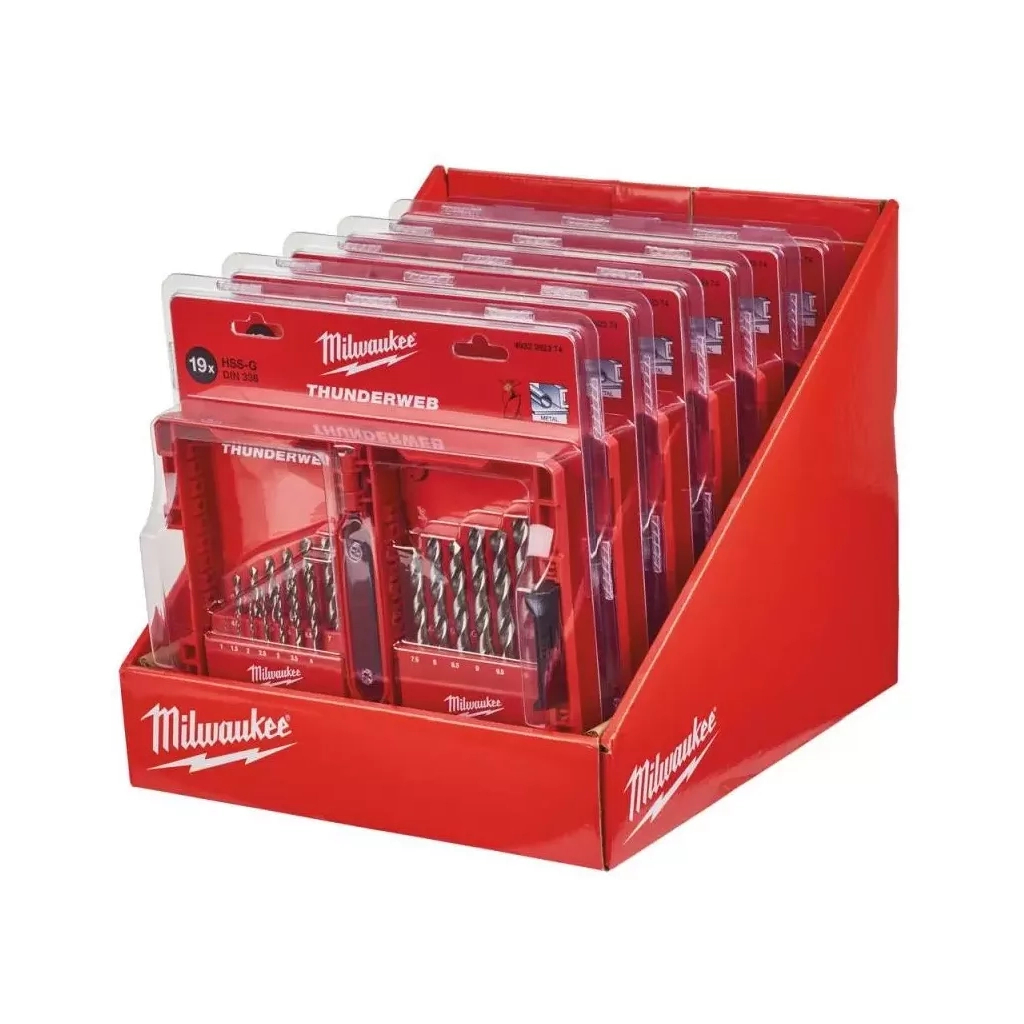 Набір свердл Milwaukee по металу HSS-G THUNDERWEB 19 шт (4932352375) - зображення 2
