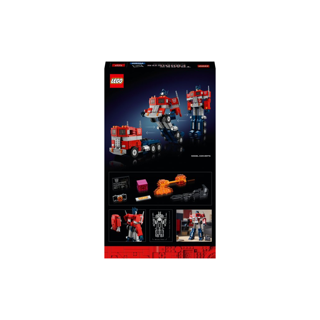 Конструктор LEGO Icons Optimus Prime 1508 деталей (10302) - зображення 7