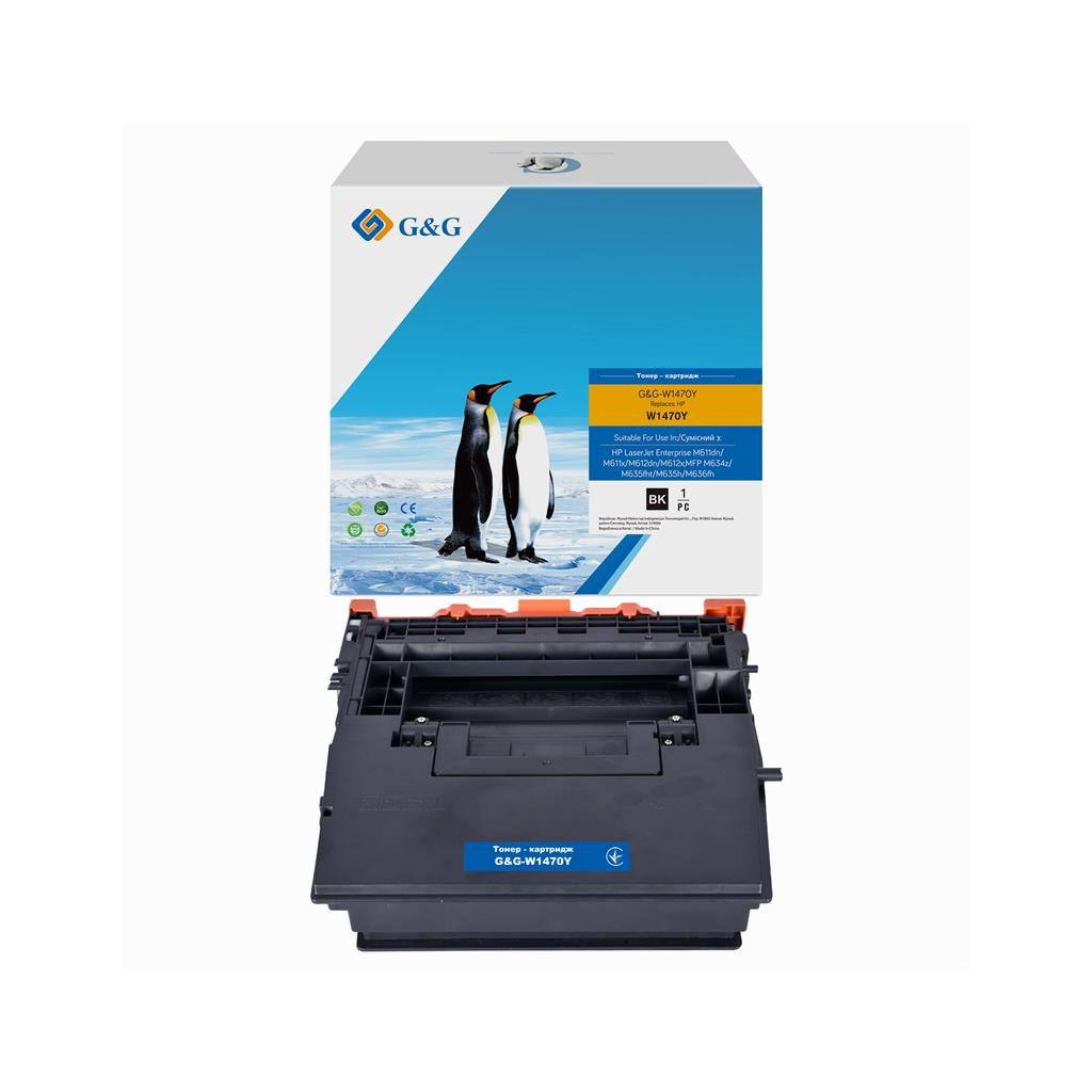 Картридж G&G HP 147Y LJ MFP M611/M612/M635/M636 Black (42000ст) (G&G-W1470Y) - зображення 2