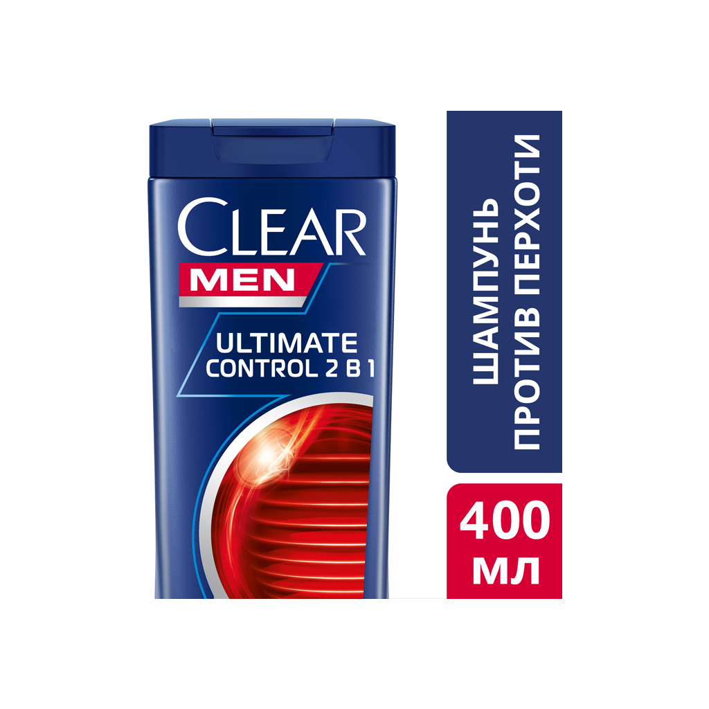 Шампунь Clear проти лупи для чоловіків 2в1 Ultimate Control 400 мл (4605922010487) - зображення 4