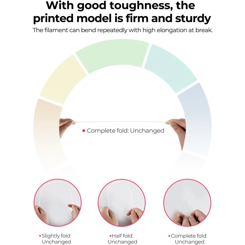 Пластик для 3D-принтера Creality PETG 1.75мм, black+gray, 2x1кг (3301030086) - зображення 3