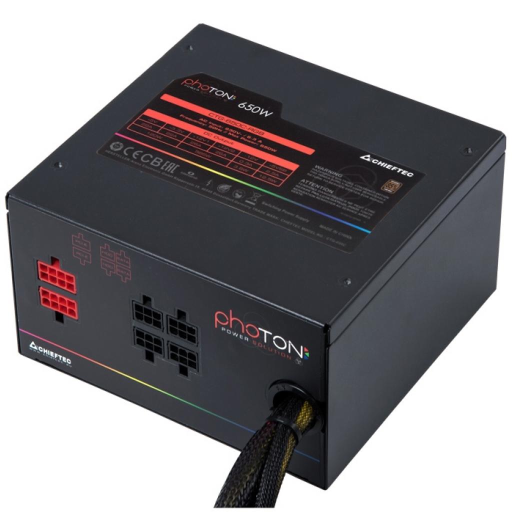 Блок живлення Chieftec 650W (CTG-650C-RGB) - зображення 2