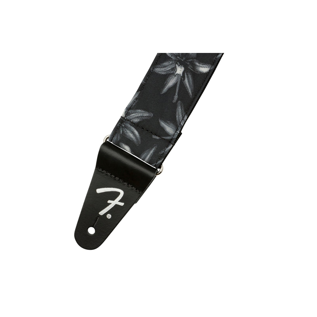 Ремінь для гітари Fender Strap 2" Hawaiian Straps Black Floral (236944) - зображення 2