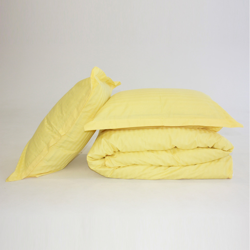 Постільна білизна MirSon Satin Stripe 30-0003 Intense Yellow 160х220 Сімейна (2200005248232) - зображення 10