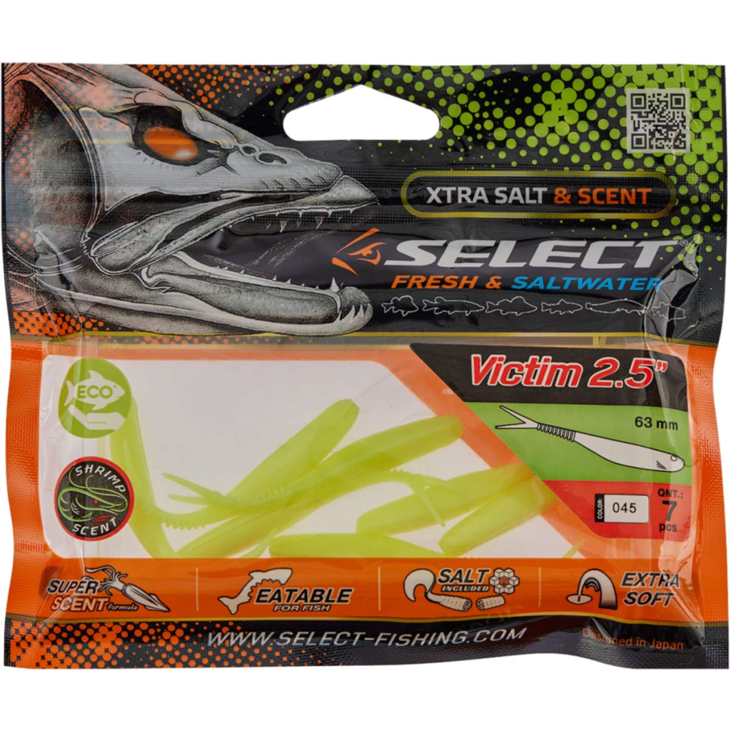 Силікон рибальський Select Victim V-Tail 2.5" 045 (7 шт/уп) (1870.74.21) - зображення 2