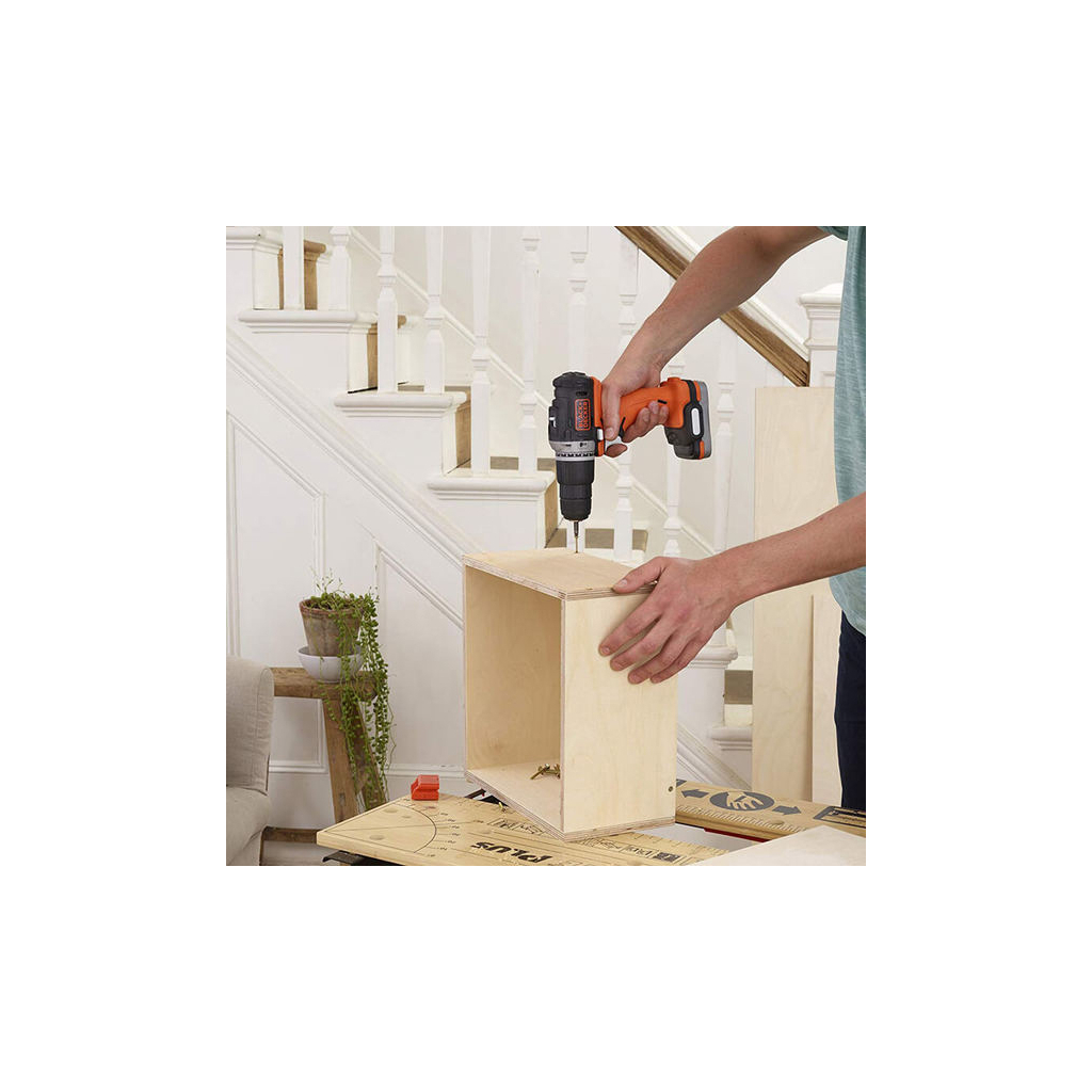 Шуруповерт Black&Decker BDCHD12S1 - зображення 4