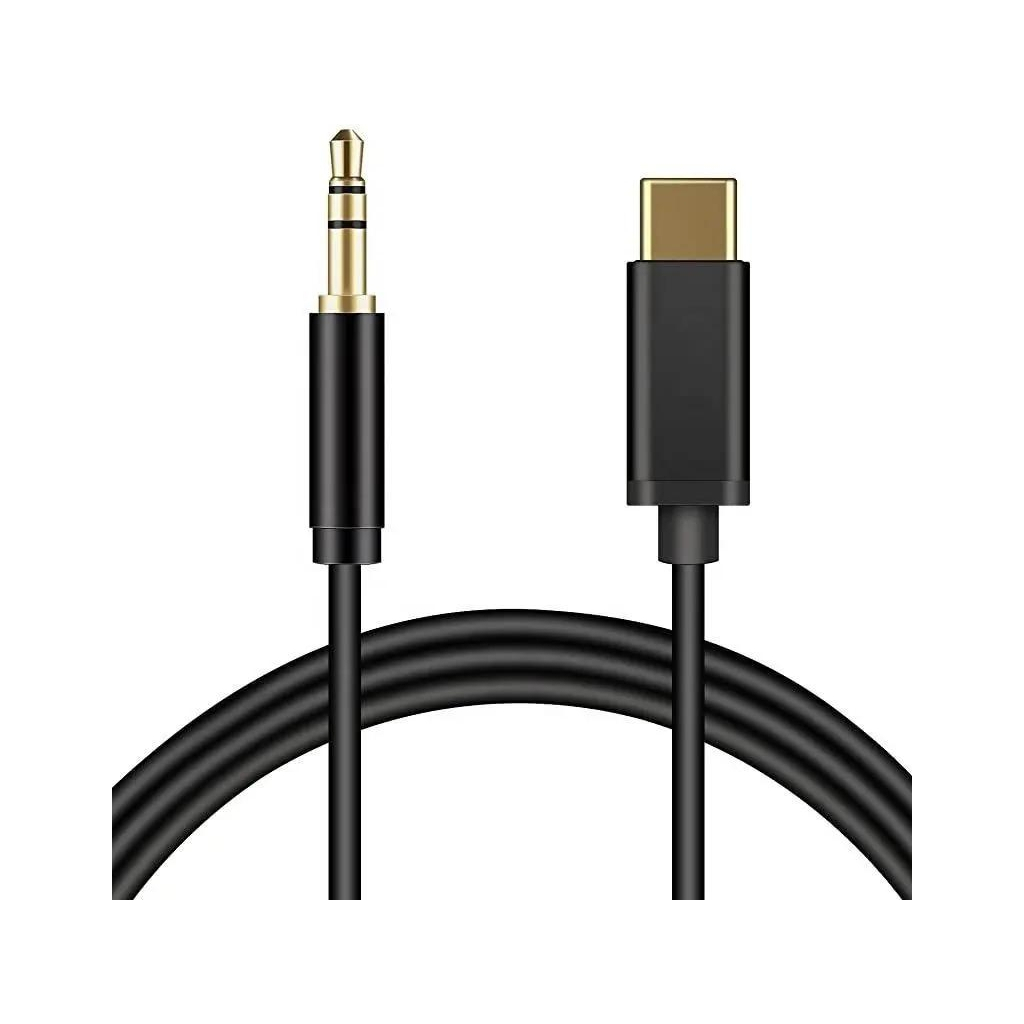 Кабель мультимедійний USB-C to 3.5mm M 1.0m black XoKo (AUX-002-BK) - зображення 1
