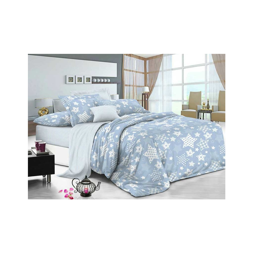 Простирадло Руно бязь Blue Star 143х215 см (71.114Б_Blue star) - зображення 1