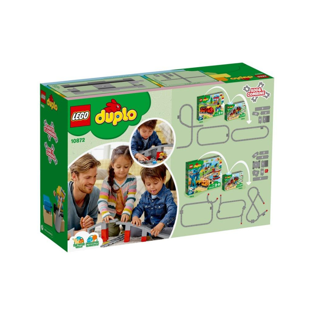 Конструктор LEGO Залізничний міст і рейки 26 деталей (10872) - зображення 5