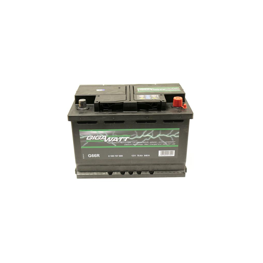 Акумулятор автомобільний GigaWatt 70А (0185757009) - зображення 1