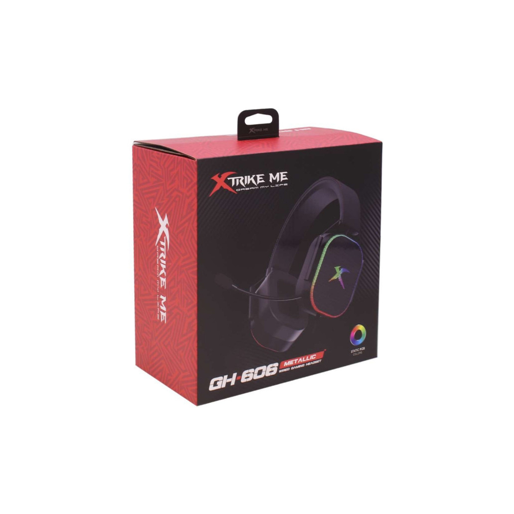 Навушники Xtrike ME GH-606 XBOX/PS/PC USB+3.5 мм RGB Black (GH-606) - зображення 4