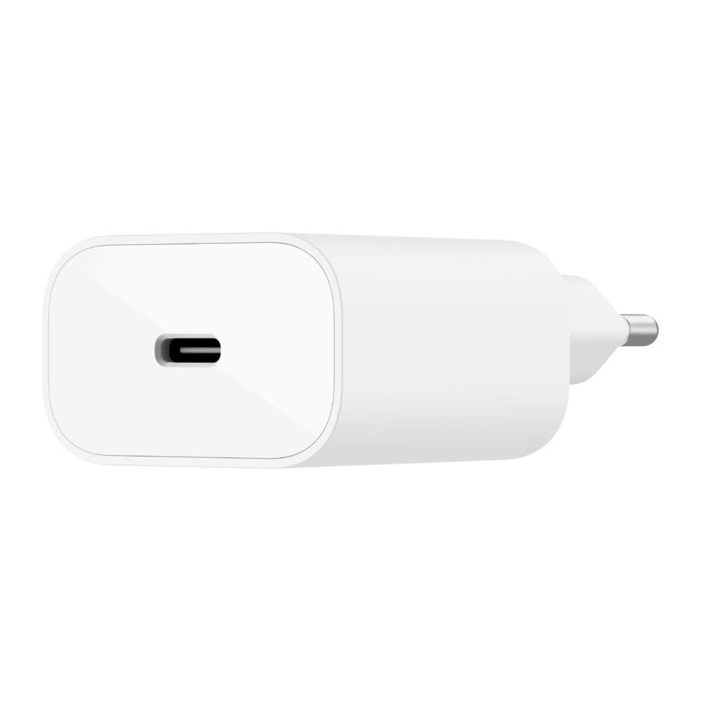 Зарядний пристрій Belkin Home Charger 25W Power PD PPS USB-C, white (WCA004VFWH) - зображення 5