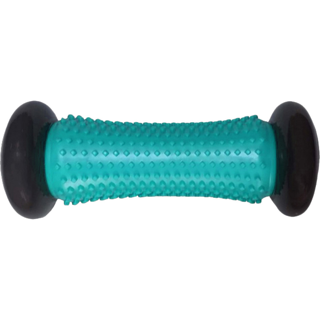 Масажний ролик LiveUp Massage Bar LS5048-b сірий/бірюзовий 16.5х7см (6951376170658) - зображення 1