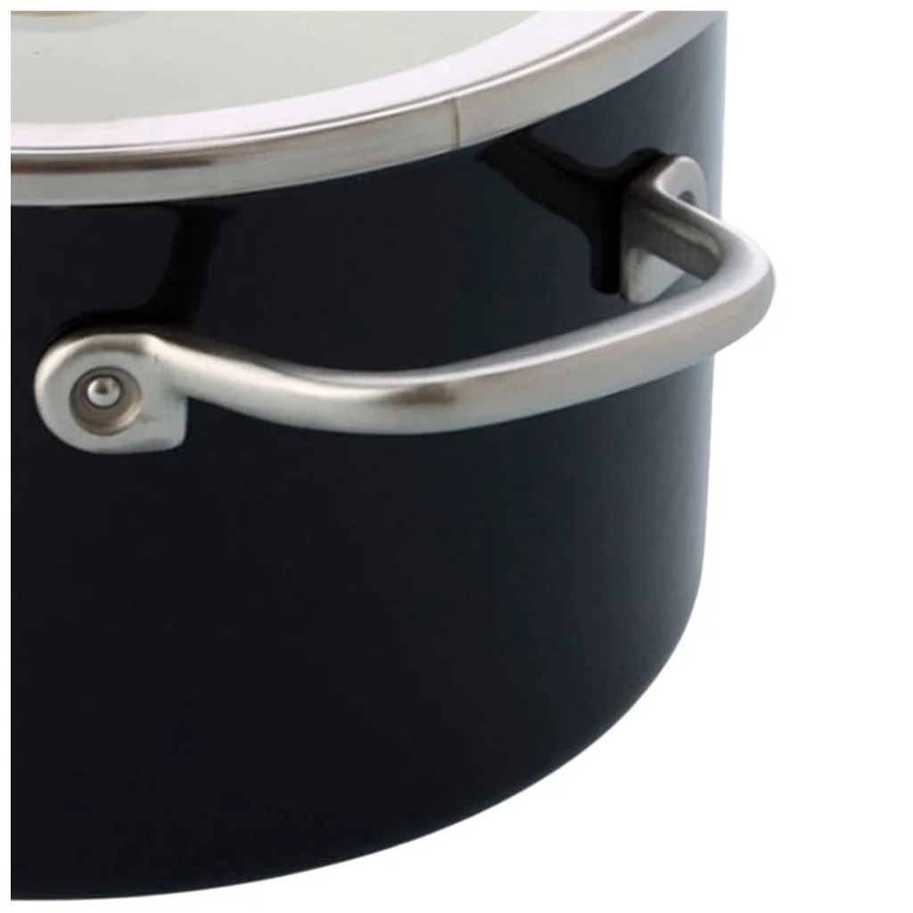 Каструля KitchenAid Steel Core 24 см 6 л матовий чорний (CC006001-001) - зображення 4