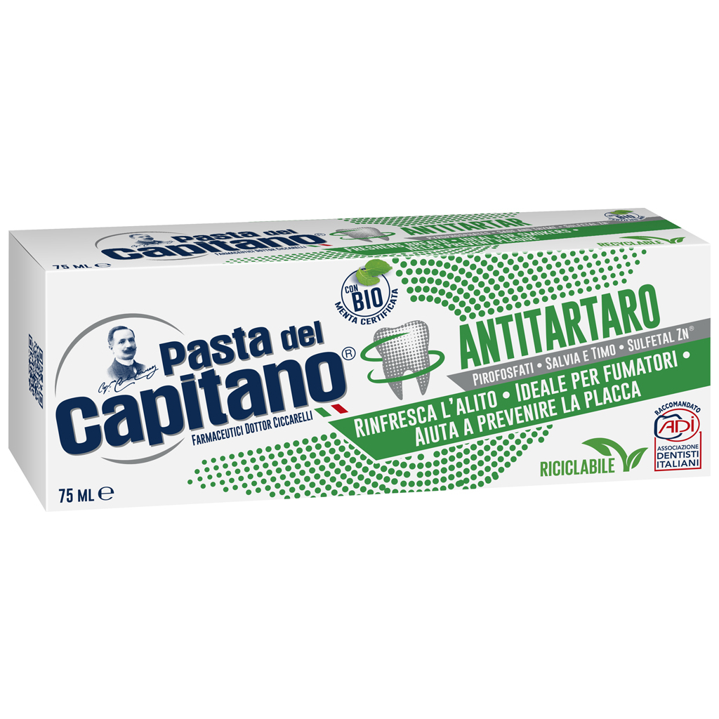 Зубна паста Pasta del Capitano Antitartaro Проти зубного каменю 75 мл (8002140039119) - зображення 2