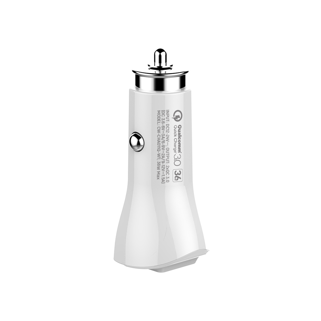 Зарядний пристрій ColorWay 2USB Quick Charge 3.0 (36W (CW-CHA011Q-WT) - зображення 3