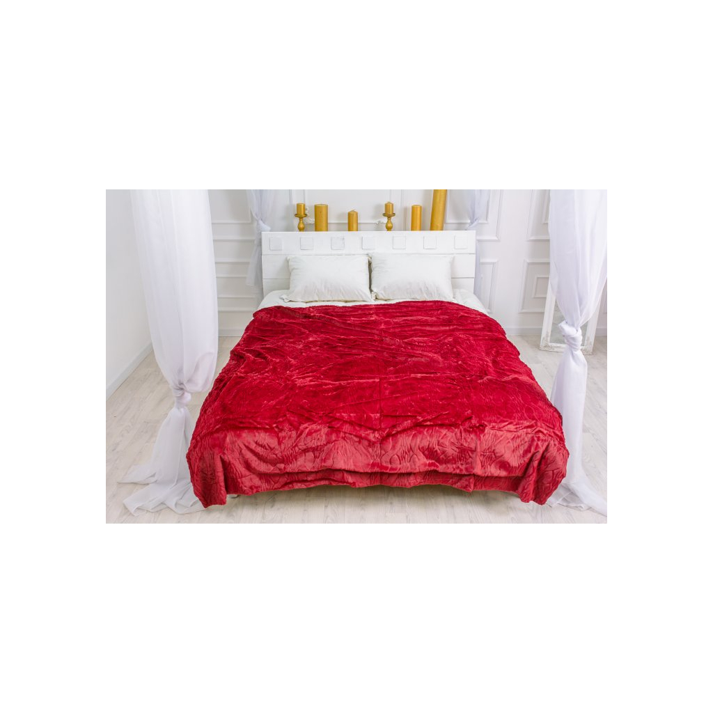 Плед MirSon 1005 Damask Red 200x230 (2200002981712) - зображення 1