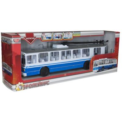 Спецтехніка Технопарк ТРОЛЛЕЙБУС BIG свет, озвуч. укр. яз. (SB-17-17WB) - зображення 4