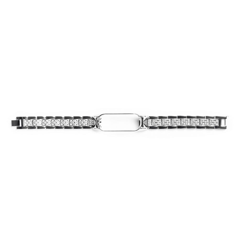 Ремінець до фітнес браслета XoKo Metal для Xiaomi Mi Band 3/4 Silver Diamond (XK-XM-NV-SLDM) - зображення 2