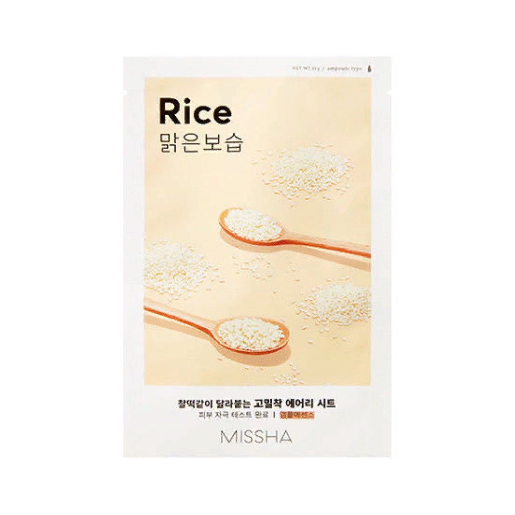 Маска для обличчя Missha Airy Fit Rice Sheet Mask З екстрактом рису 19 г (8809581454804) - зображення 1