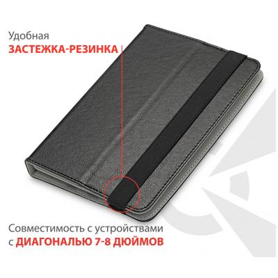 Чохол до планшета AirOn Universal case Premium 7-8" black (4821784622090) - зображення 8