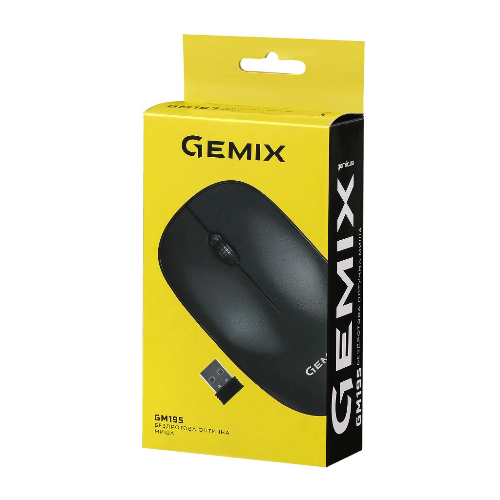 Мишка Gemix GM195 Wireless Black (GM195Bk) - зображення 7