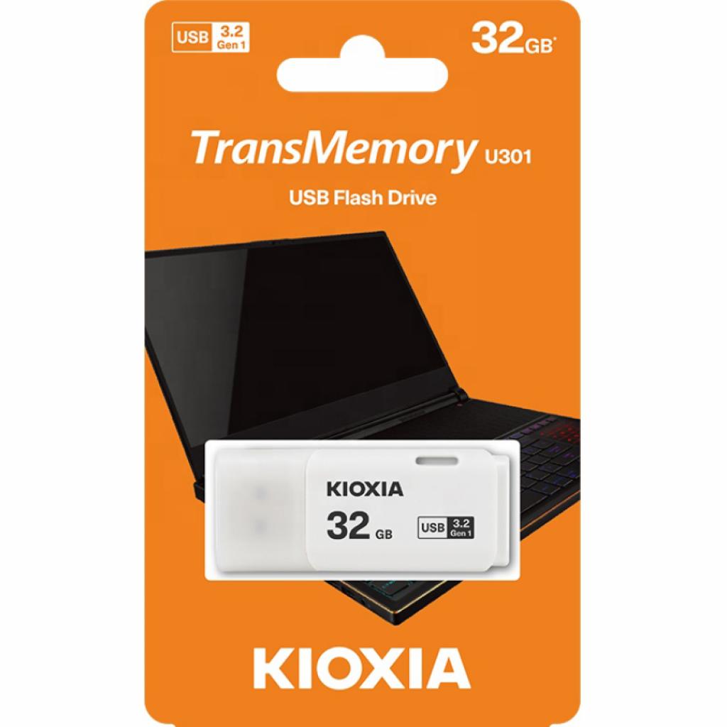 USB флеш накопичувач Kioxia 32GB U301 White USB 3.2 (LU301W032GG4) - зображення 3