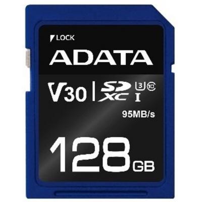 Карта пам'яті ADATA 128GB SDXC class 10 UHS-I U3 V30 (ASDX128GUI3V30S-R) - зображення 1