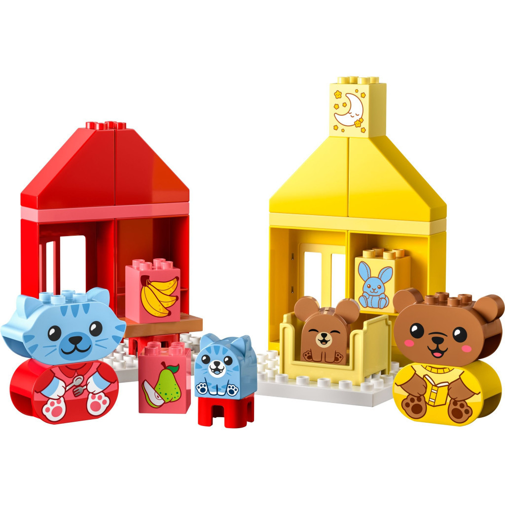 Конструктор LEGO DUPLO My First Повсякденні процедури: Час вечері й сну 28 деталей (10414) - зображення 2