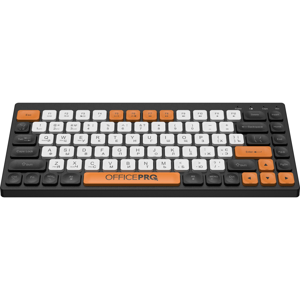 Клавіатура OfficePro SK955B Wireless/Bluetooth Black (SK955B) - зображення 2