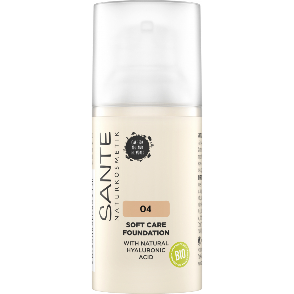 База під макіяж Sante Soft Care з гіалуроновою кислотою 04 - Warm Honey 30 мл (4025089085348) - зображення 1