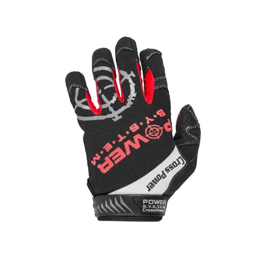 Рукавички для фітнесу Power System Cross Power PS-2860 Black/Red XL (PS-2860_XL_Black-red) - зображення 2