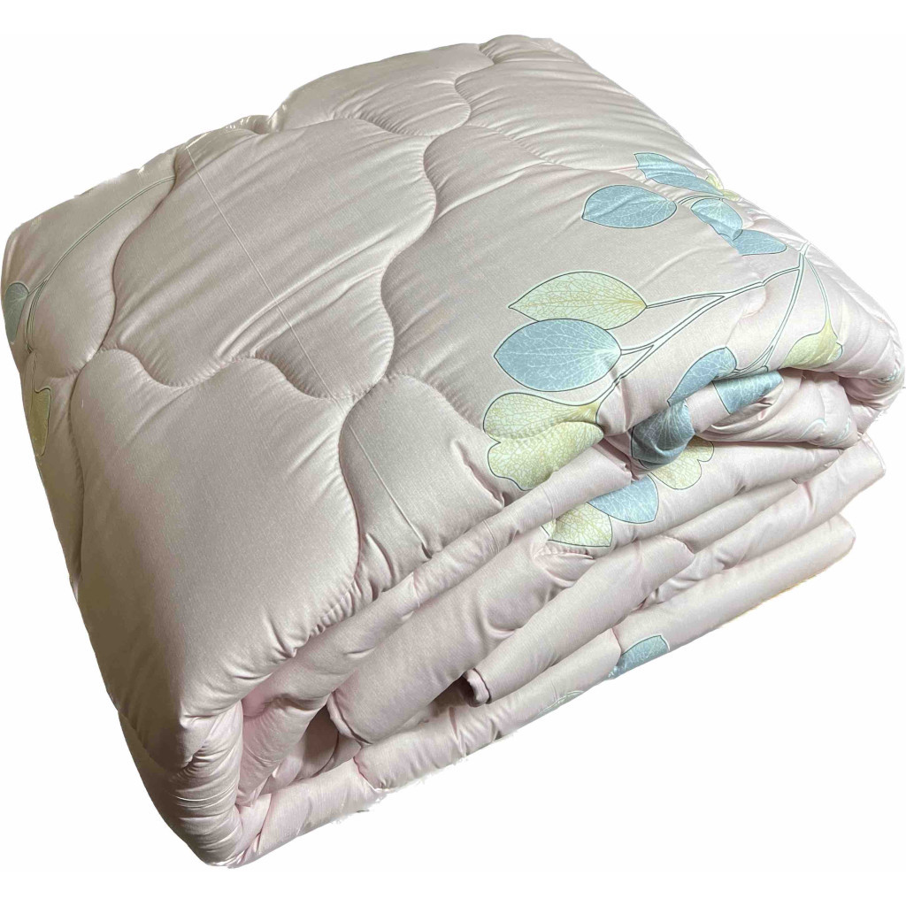 Ковдра ШЕМ зимова вовна Royal satin рожева гілочка односпальна 145х210 (145 ВОВНЯНА Royal satin_рожева гілочка) - зображення 1