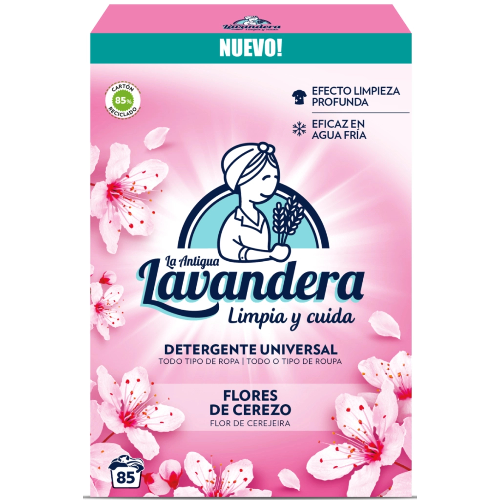 Пральний порошок La Antigua Lavandera Квітуча вишня 4.675 кг (8435495815136) - зображення 1