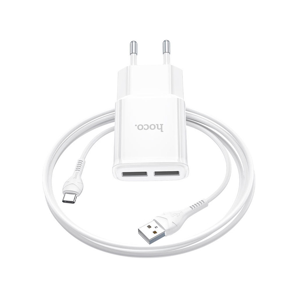 Зарядний пристрій HOCO C88A White (6931474749550) - зображення 1