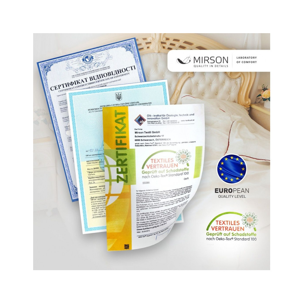 Ковдра MirSon Набір антиалергенний BamBoo Зима №3032 Color Fun Line Whales + подушка середня 200х220+50х70 (2200004839318) - зображення 2
