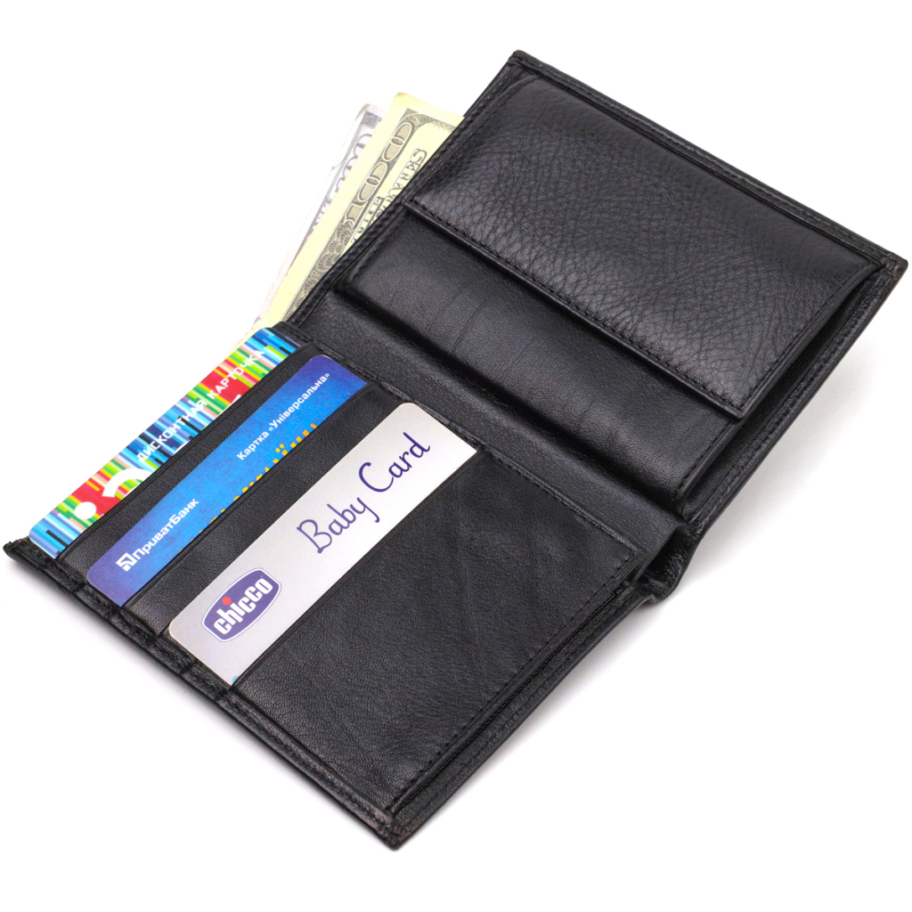 Гаманець Canpellini З натуральної шкіри Чорний (21753) - зображення 3