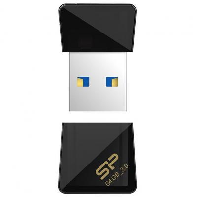 USB флеш накопичувач Silicon Power 64Gb Jewel J08 Black USB 3.0 (SP064GBUF3J08V1K) - зображення 3
