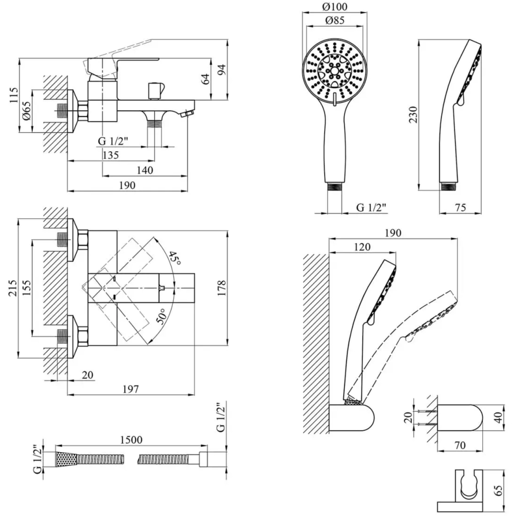 Змішувач Kroner Harz-C060 (CV023608) - зображення 8