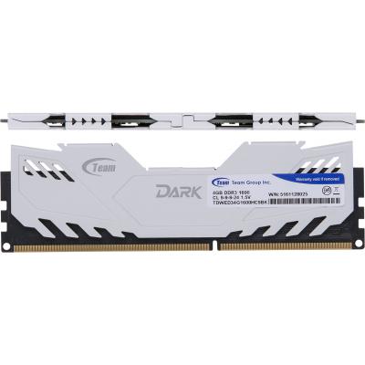 Модуль пам'яті для комп'ютера DDR3 4GB 1600 MHz Dark Series White Team (TDWED34G1600HC901) - зображення 2