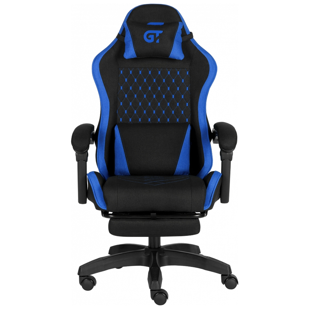 Крісло ігрове GT Racer X-2339 Black/Blue (X-2339 Fabric Black/Blue) - зображення 1