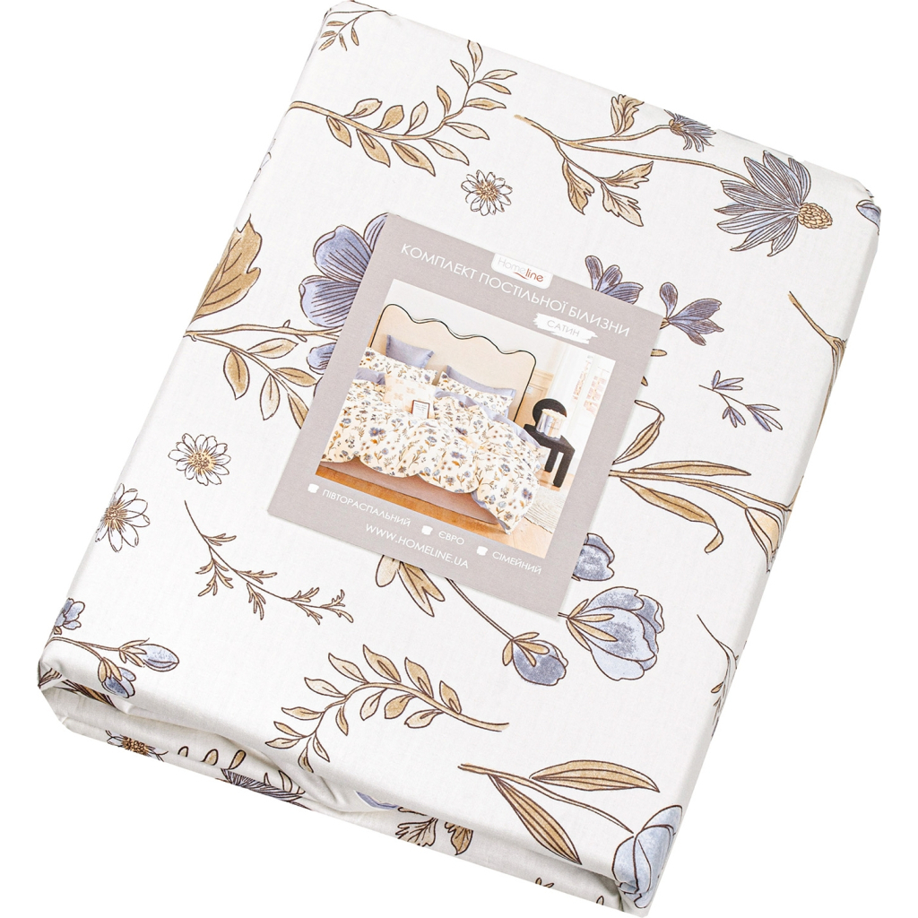 Постільна білизна Home Line Таємниця Сатин Твіл євро (183064) - зображення 1