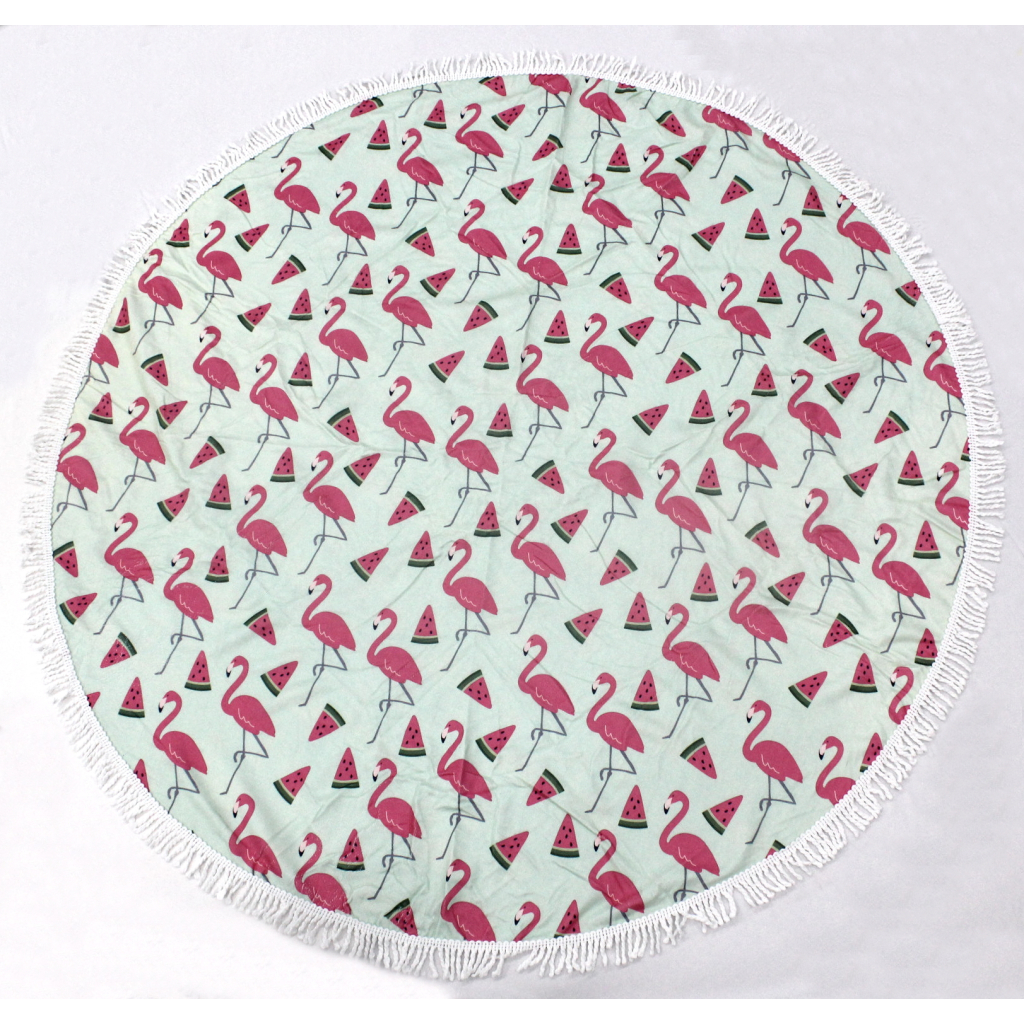 Рушник MirSon пляжний №5077 Summer Time Menthol Flamigo 150x150 см (2200003947854) - зображення 2