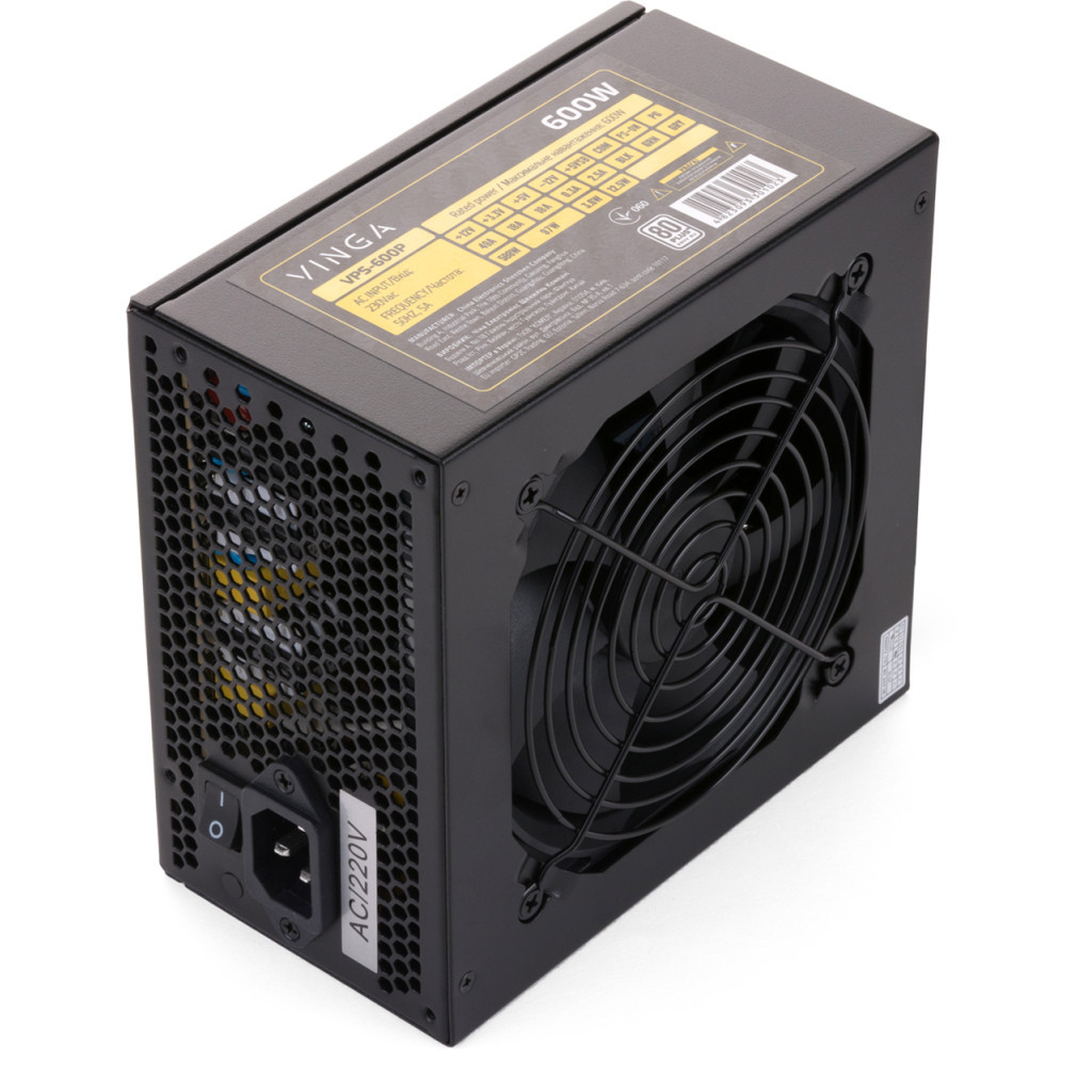 Блок живлення Vinga 600W (VPS-600P) - зображення 1