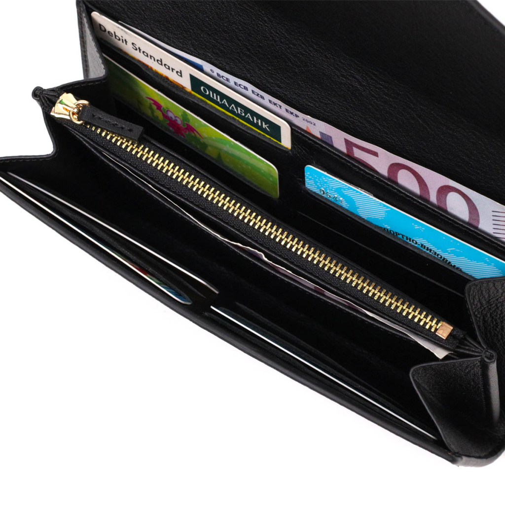 Портмоне Tony Bellucci З натуральної шкіри Чорне (21976) - зображення 7