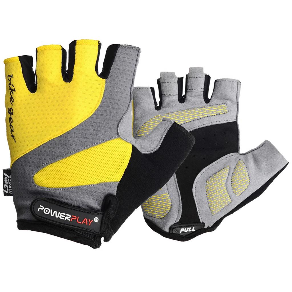 Велорукавиці PowerPlay 5004 Yellow M (5004D_M_Yellow) - зображення 1