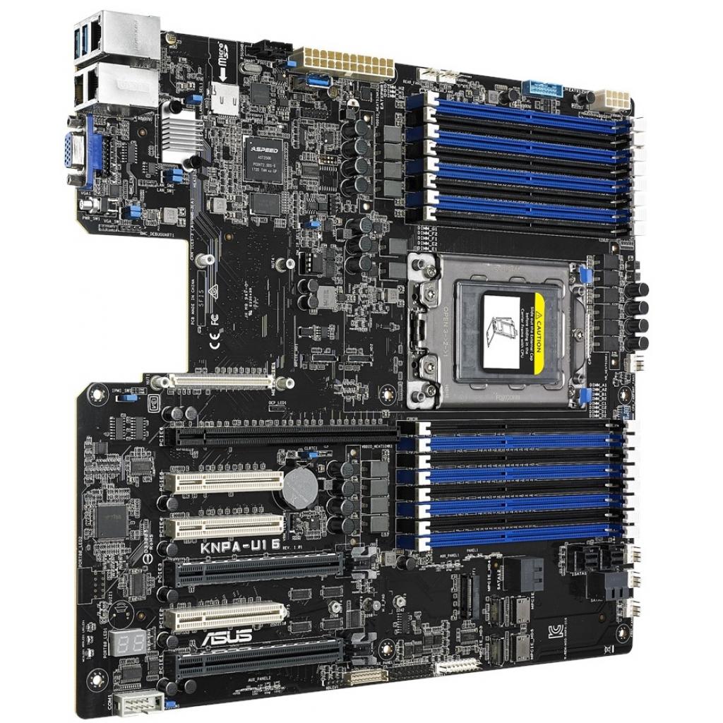 Серверна материнська плата ASUS KNPA-U16 SP3 AMD EPYC™ 7000 Series 16xDDR4 VGA AST2500 64MB (KNPA-U16) - зображення 3